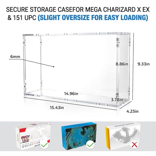 DEDC Premium Acrylic Display Case for Pokémon UPC