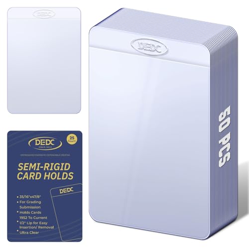 DEDC Professional Grade Semi-Rigid Trading Card Holders