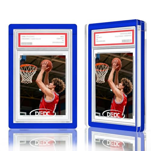 DEDC Premium Magnetic Acrylic Display Case for PSA Graded Cards