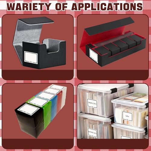 DEDC Reusable Dry-Erase Organizational Labels for TCG Deck Boxes