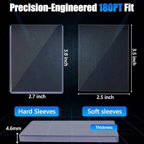 DEDC Professional Rigid Top Loader Card Protection System