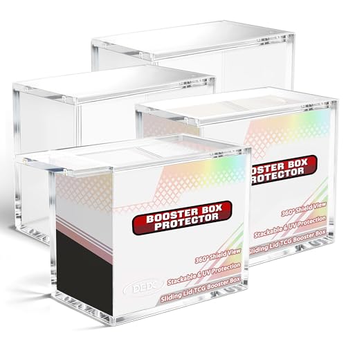 DEDC Premium UV-Protective Acrylic Display Case for Trading Card Sealed Products
