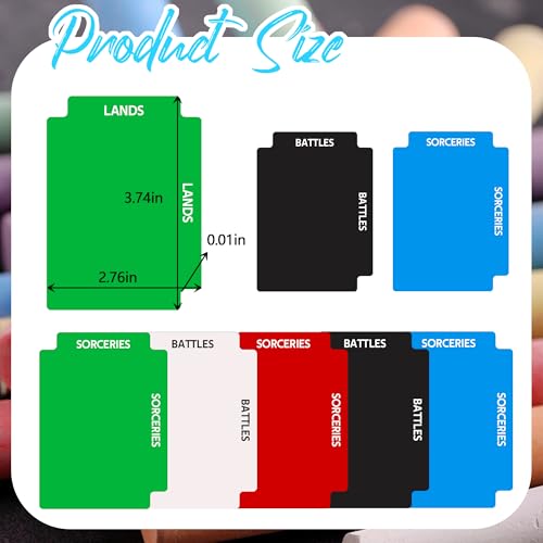 DEDC Premium Trading Card Dividers for Gaming Collections