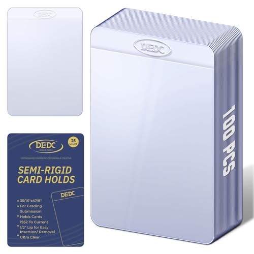 DEDC Professional Grade Semi-Rigid Trading Card Holders