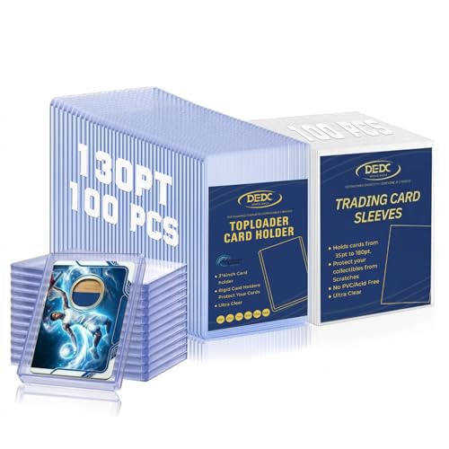 DEDC Professional Rigid Top Loader Card Protection System