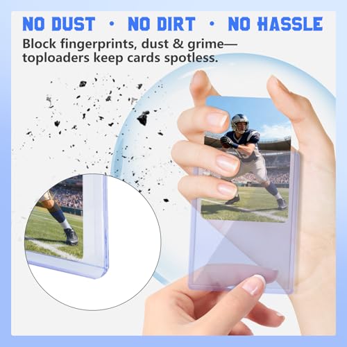DEDC Professional Rigid Top Loader Card Protection System