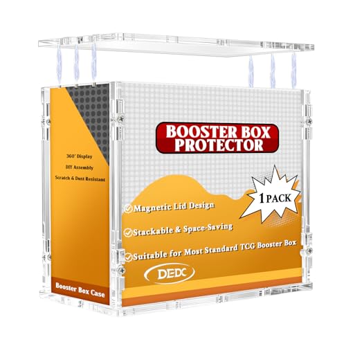 DEDC Professional Acrylic Display Case for TCG Booster Boxes