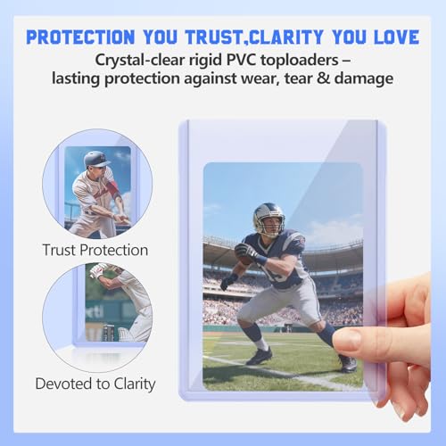 DEDC Professional Rigid Top Loader Card Protection System