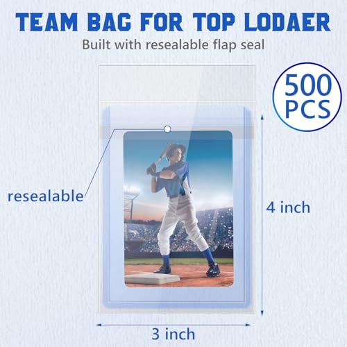 DEDC Professional Resealable Team Bags for Trading Cards