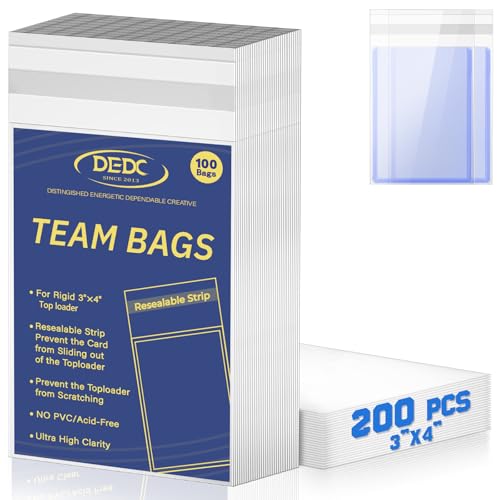 DEDC Professional Resealable Team Bags for Trading Cards
