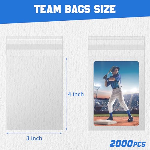 DEDC Professional Resealable Team Bags for Trading Cards