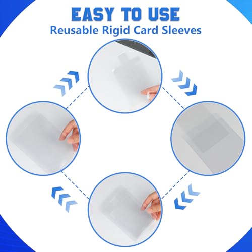 DEDC Professional Semi-Rigid Card Saver & Tabbed Sleeve Bundle
