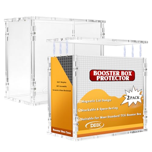 DEDC Professional Acrylic Display Case for TCG Booster Boxes