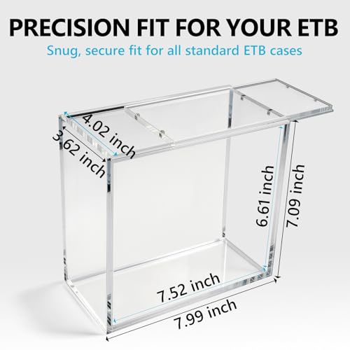 DEDC Premium UV-Protective Acrylic Display Case for Trading Card Sealed Products
