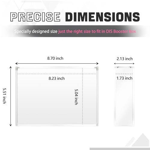DEDC Premium Acrylic Display Case for Lorcana Booster Boxes