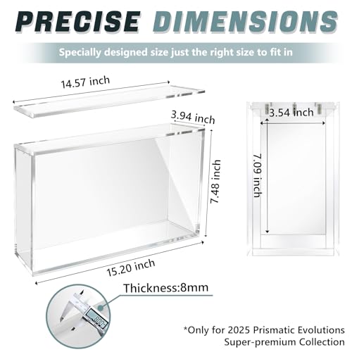 DEDC Premium Acrylic Display Case for Prismatic Evolutions SPC