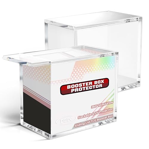 DEDC Premium UV-Protective Acrylic Display Case for Trading Card Sealed Products