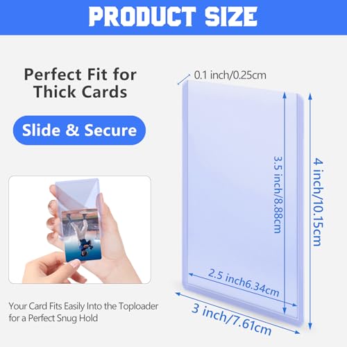 DEDC Professional Rigid Top Loader Card Protection System