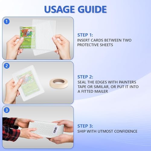 DEDC Premium Trading Card Shipping Protectors for Secure Transit