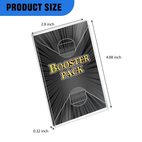 DEDC Premium PET Booster Pack Display Case