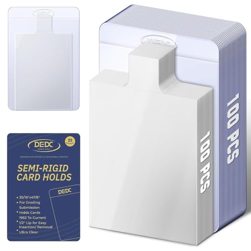 DEDC Professional Semi-Rigid Card Saver & Tabbed Sleeve Bundle