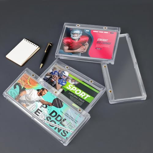 DEDC Professional Magnetic Booklet Card Display Case