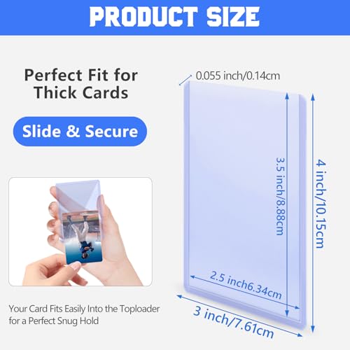 DEDC Professional Rigid Top Loader Card Protection System