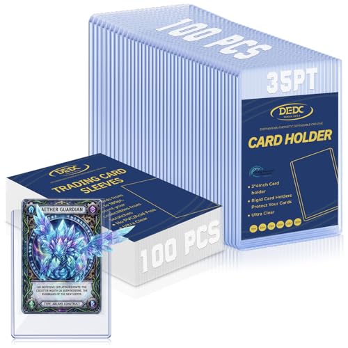 DEDC Professional Rigid Top Loader Card Protection System