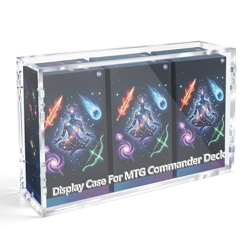 DEDC Premium Acrylic Display Case for Commander Decks