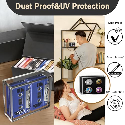 DEDC Premium Acrylic Display Case for Trading Card Booster Packs