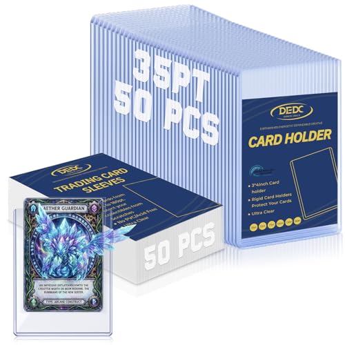 DEDC Professional Rigid Top Loader Card Protection System