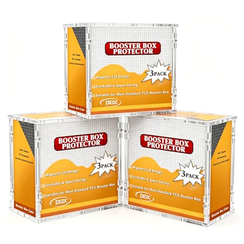 DEDC Professional Acrylic Display Case for TCG Booster Boxes