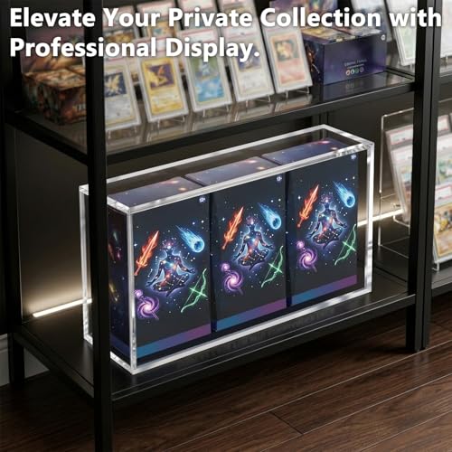 DEDC Premium Acrylic Display Case for TCG Commander Decks