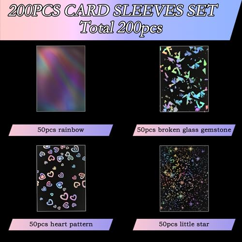 DEDC Premium Holographic TCG Protective Deck Sleeves