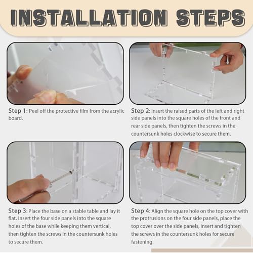 DEDC Professional Acrylic Display Case for TCG Booster Boxes