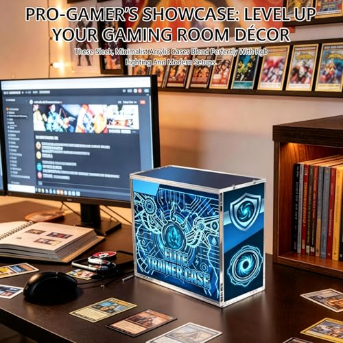DEDC Premium UV-Protective Acrylic Display Case for Trading Card Sealed Products