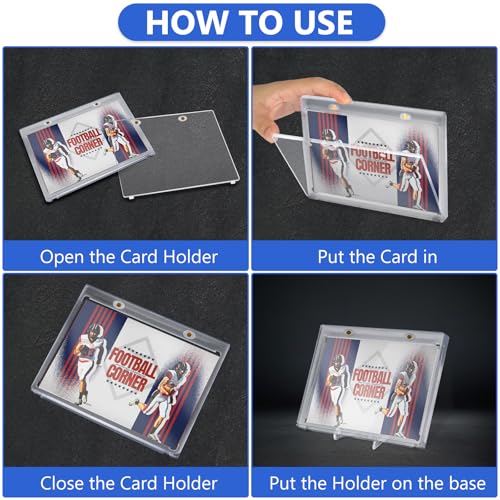 DEDC Professional Magnetic Booklet Card Display Case