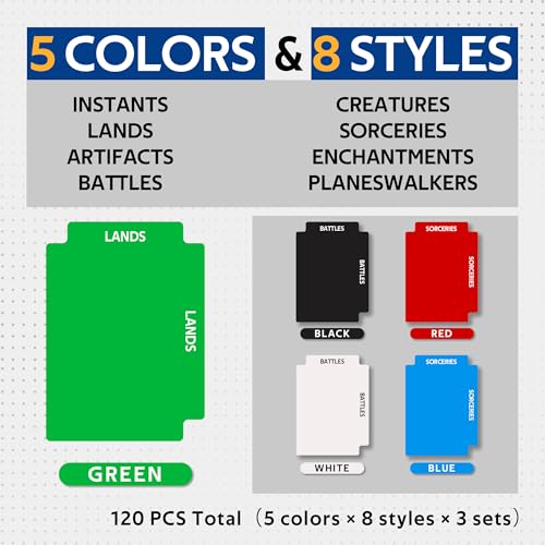 DEDC Premium Trading Card Dividers for Gaming Collections