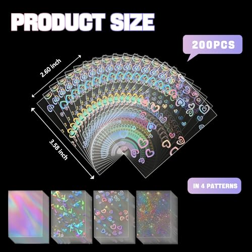 DEDC Premium Holographic TCG Protective Deck Sleeves