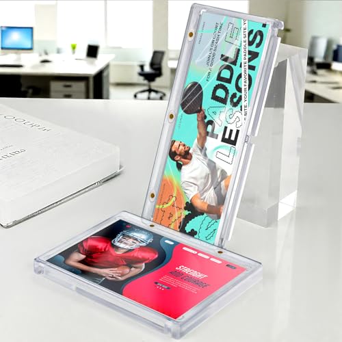 DEDC Professional Magnetic Booklet Card Display Case