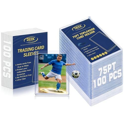 DEDC Professional Rigid Top Loader Card Protection System