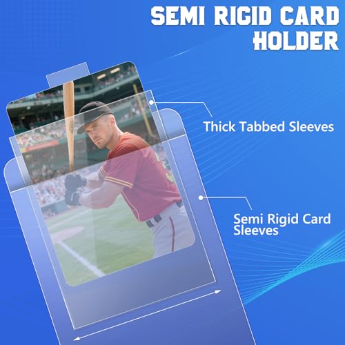 DEDC Professional Semi-Rigid Card Saver & Tabbed Sleeve Bundle