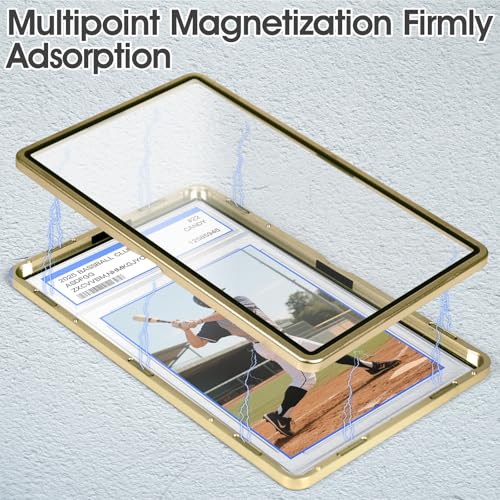 DEDC Premium Magnetic Metal Graded Card Display Case