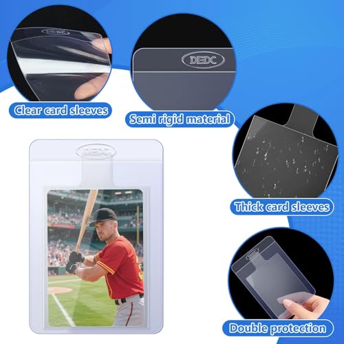 DEDC Professional Semi-Rigid Card Saver & Tabbed Sleeve Bundle