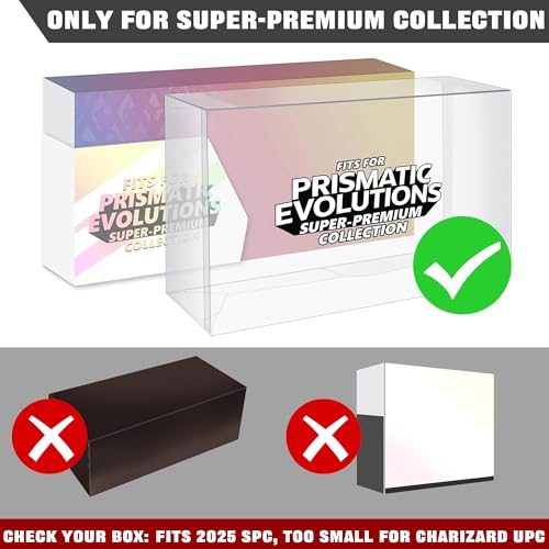 DEDC Premium Clear Display Case for Prismatic Evolutions SPC