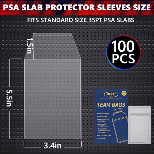 DEDC Premium Graded Card Slab Sleeves for PSA Holders
