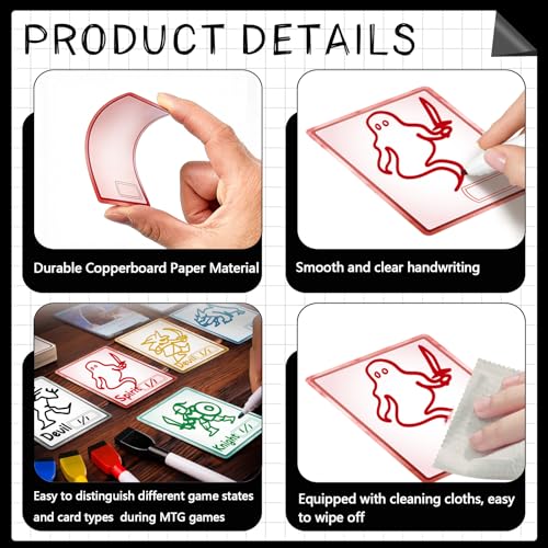 DEDC Premium Erasable Token Kit for Tabletop Gaming