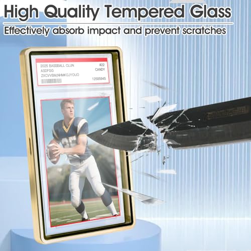 DEDC Premium Magnetic Metal Graded Card Display Case