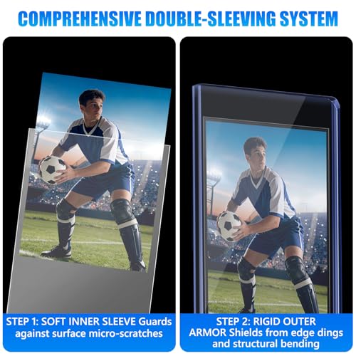 DEDC Professional Rigid Top Loader Card Protection System