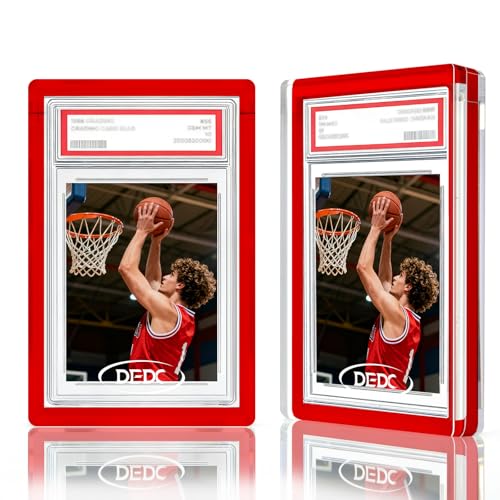DEDC Premium Magnetic Acrylic Display Case for PSA Graded Cards